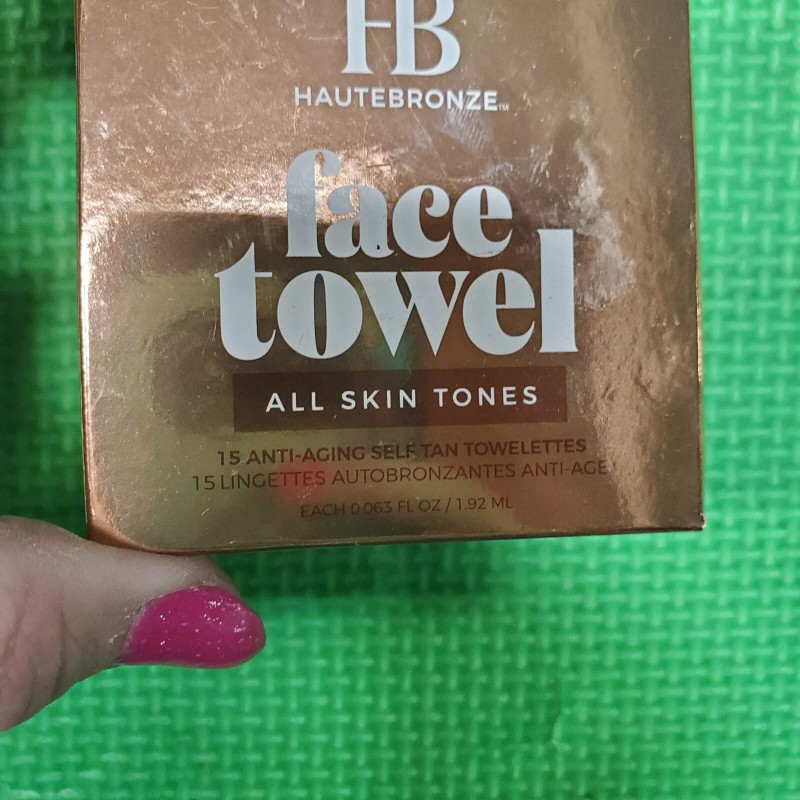 Unbranded HauteBronze Face Towel Anti Aging Self Tan Towelettes 15
