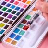 100 Colors Watercolor Paints Set High Transparency Pearlescent Solid Watercolor
