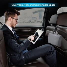 Viaplser Car Headrest Hooks for Purses and Bags Set of 4 Automotive Seat Back Organizers 45lbs Weight Capacity Car Interior Accessories Men Women Gifts Black