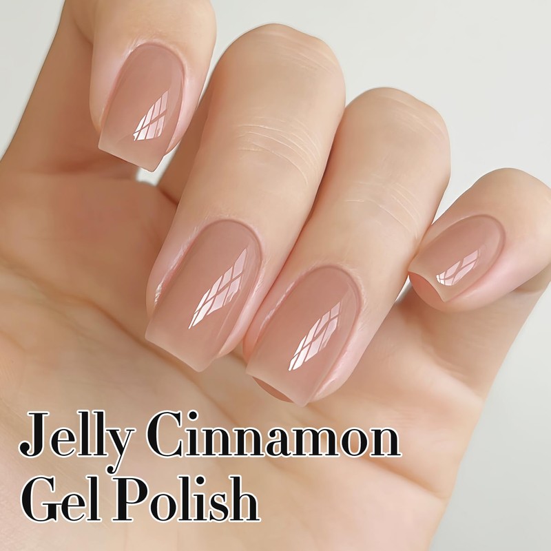 Double Rhythm Translucent Gel Polish Sheer Neutral Natural Light Milky