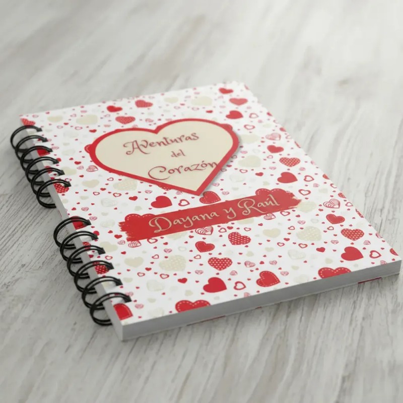 Diario Para Parejas Personalizada Aventuras Del Corazon
