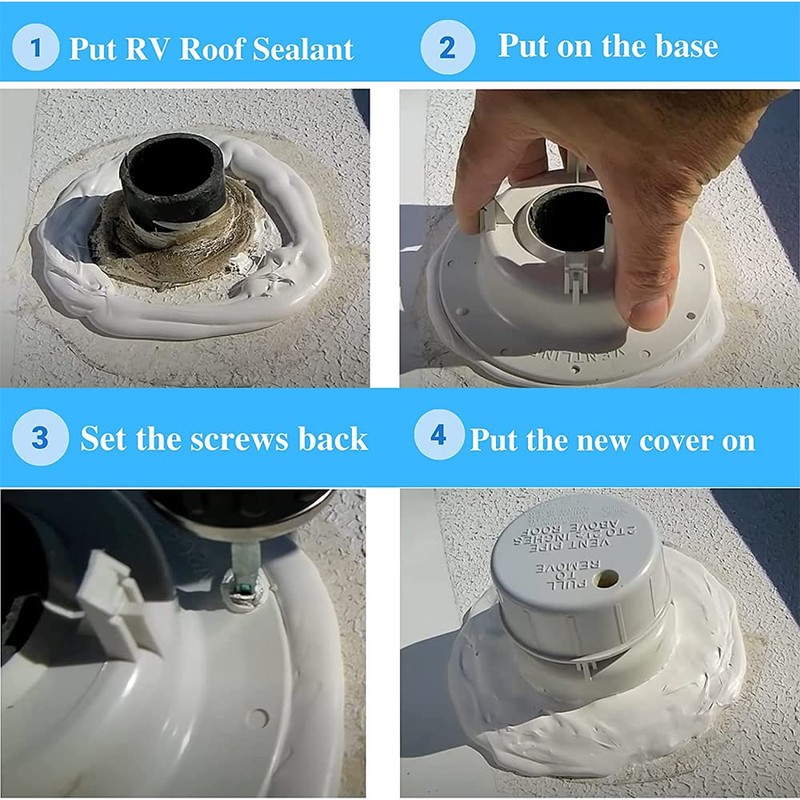 RV Plumbing Vent Caps, Camper Vent Cap Replacement for RV