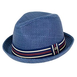 Peter Grimm Depp Fedora Hat Navy