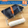 Great Andrew 9 Inch Paint Tray Set, 15-Pack, Plastic Paint