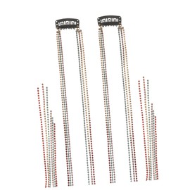 TEHAUX 2pcs Hair Chain Jewelry Clips Tassels for Braids Punk Style Hair Accessories for Daily Wear Festivals and Parties