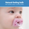 Dr. Brown's Advantage One-Piece Silicone Baby Pacifier, Fully Symmetrical Soother,