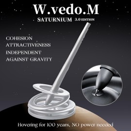W.vedo.M Ballpoint pen STURNIUM 3.0 EDITION.Floating and Magnetic levitating pen for Desktop decoration.Luxury hoverpen gift for men and women (Multiple colors are available) (Starlight Silver)