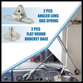 Hihaha Car Gas Spring Mounting Bracket 10mm with Screws Set of 4 Durable Material