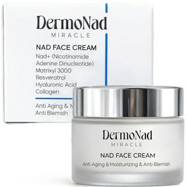 NAD+ Crema facial Matrixyl 3000 péptido hidratante con niacinamida, resveratrol y ácido hialurónico, crema facial hidratante reafirmante para piel abu