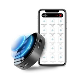 Magnetic Voice Activated Recorder -【100H Battery Life】 Portable Voice Recorder with Playback, 【DSP 2.0 Noice Reduction】 Audio Tape Recorder for Lectures, Recording Device with HD Microphone Metal Button