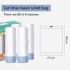 80 Count Waste Bags for Self-Cleaning Cat Litter Box, Replacement