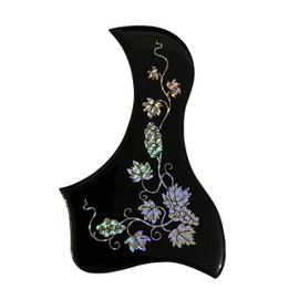 Acoustic Guitar Pickguard For Acoustic Taylor Laser Crystal Self Adhesive Guitar Pickguard (Silver)