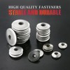 Hilitchi 270-Pcs #6#8#10#12 Stainless Steel Neoprene EPDM Bonded Sealing Gasket