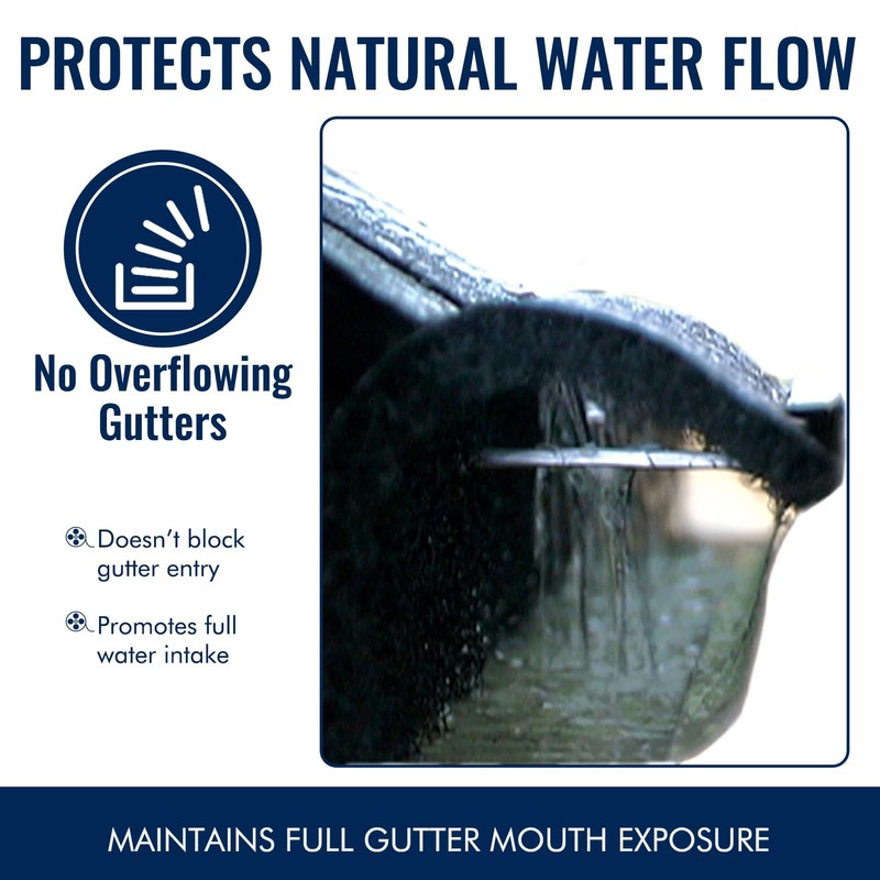 Flo-free Gutter Guard 6 Inch Best Leaf Protection Available 36