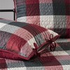 Pemberly Row Polyester Herringbone Reversible Daybed Cover Set in Red