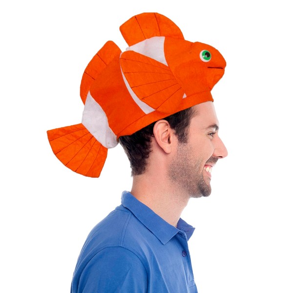 Funny Party Hats Fish Hat - Clown Fish Hat - Ocean Animal Hats - Sea Animal Hats - Costume Hats