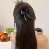 Butterfly Hair Clips Butterfly Hair Claw Clips French Black Feather