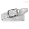 JASGOOD Men Elastic Braided Woven Stretch Belt 1 3/8 Casual