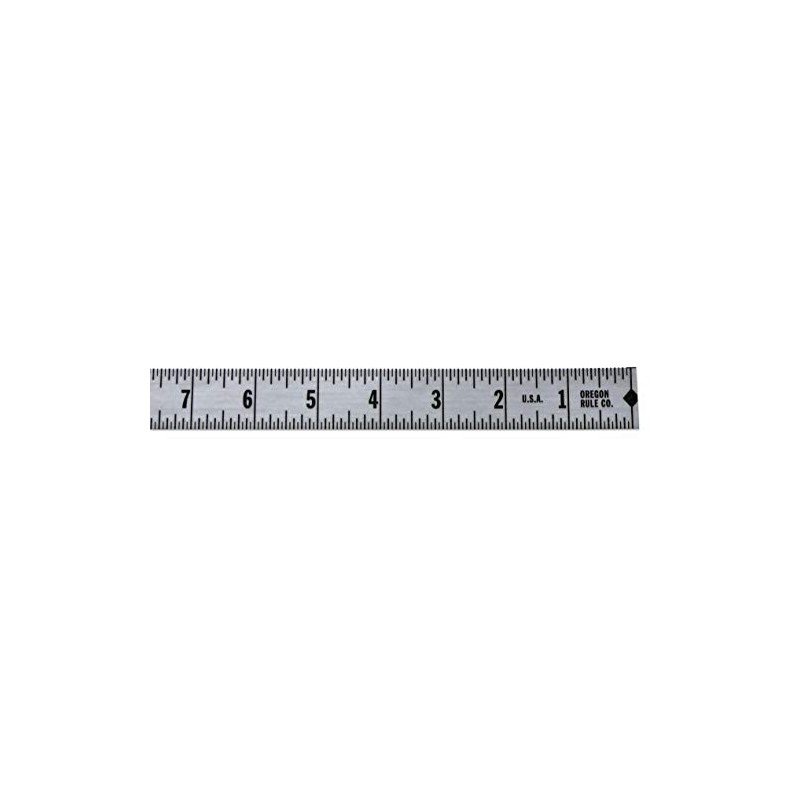 Oregon Rule Co. Ruler – Adhesive Backed – 1 Inch