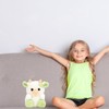 Palm Pals, Cow Plush Toy, Soft White and Green Stuffed