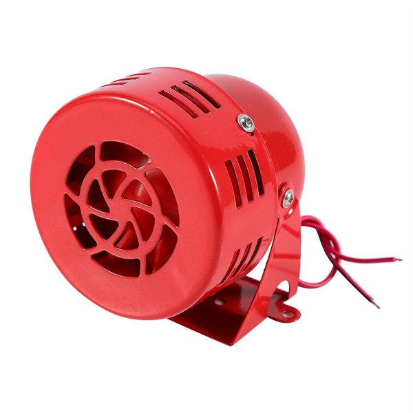 MUNEFE Metal Siren Horn, Handheld Air Raids Siren, Portable Red
