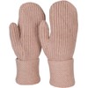 styleBREAKER 09010046 Women's Winter Knitted Mittens Plain with Patterned Waistband