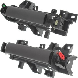 Evan-Fischer Set of 2 Interior Door Handles Rear Driver & Passenger Side Left Right Pair