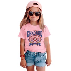 GLIGLITTR Toddler Boy Girls Baseball Shirts Baseball Club Baseball Fans Tshirt Base Ball Lover Outfits Kids Game Day Tee Tops(Pink,3-4T)