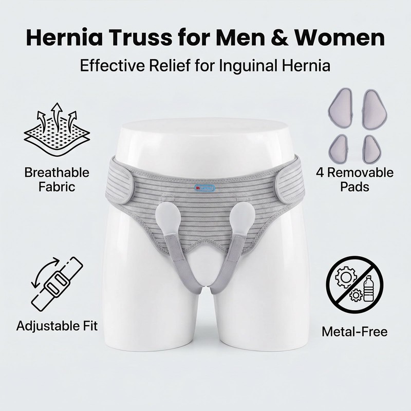 ENLUNTRA Upgraded Hernia Belt for Men & Women,Inguinal Hernia Support