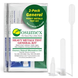 Osumex Heavy Metal Test General Kit for Humans 2 Pack - 8 Range Heavy Metal Urine Test Kits, Metal Testing Kit, Heavy Metal Testing Kit, Urine Metal Tester Heavy Metal Detection, Heavy Metals Test Kit