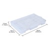 YXQ 47 Batteries Organizer Storage Case Box Holder Clear Plastic