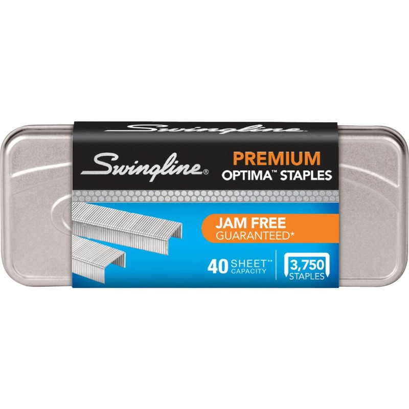 Swingline Staples, Premium for Desktop Staplers, 1/4" Length, 210/Strip, 3750/Box,