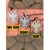 Solid 925 Sterling Silver Albanian Two Headed Eagle Pendant 2"