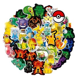 Feifei’S Bow 50pcs Princess Aven Superheros Toy Kids Stickers Luggage Laptop Skateboard Waterproof Party Bag Fillers Waterbottle Decal Graffiti Patches (Yellow)