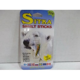 K & E Sitka Smelt Sticks 25 mm size Ice fishing jig Choose your colors!  NIP - AST25-217 gold-org