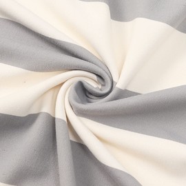 Celucke Women's Soft Striped Gradient Pajama Set, Long Sleeve Loose Wear Comfortable Sleepwear Nightwear Suit for Relaxation, Satin Pyjamas For Women, Pj Shorts Set, Ladies Comfort Lounge Wear Grey