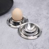Vastsea Set of 4 Stainless Steel Egg Cups, Polished Stackable