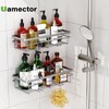 Uamector Shower Shelf, No Drilling, Rustproof, Bathroom Shelf, Shampoo Holder