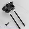 (Small size: suitable for 1.45-1.81in holes) Black Toilet Flush Button,
