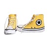 Handmade Organic Cotton Yellow Sneakers - Comfortable Plush Shoes, Breathable