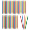 JRYXDS Pack of 50 Colourful Wooden Pens for Scratch Art,