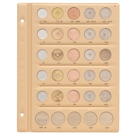 Tazy C-36S2 Heisei Coin Album Spare Mat for Standard Coins (Heisei 19-5 Years)