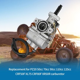PZ20 Carburetor for 50cc 70cc 90cc 110cc 125ccr Kazuma Baja TaoTao 110B NST SunL Chinese Quad 4 stroke ATV 4 wheeler Go kart Dirt Bike Honda CRF50F XL75 CRF80F XR50R PZ20