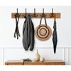 Ambipolar 5-Pack TriLeg Coat Hooks. Wall Mounted, Heavy Duty Decorative