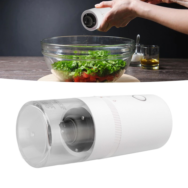 Electric Pepper Grinder Adjustable Coarseness USB Rechargeable Automatic Spice Mill