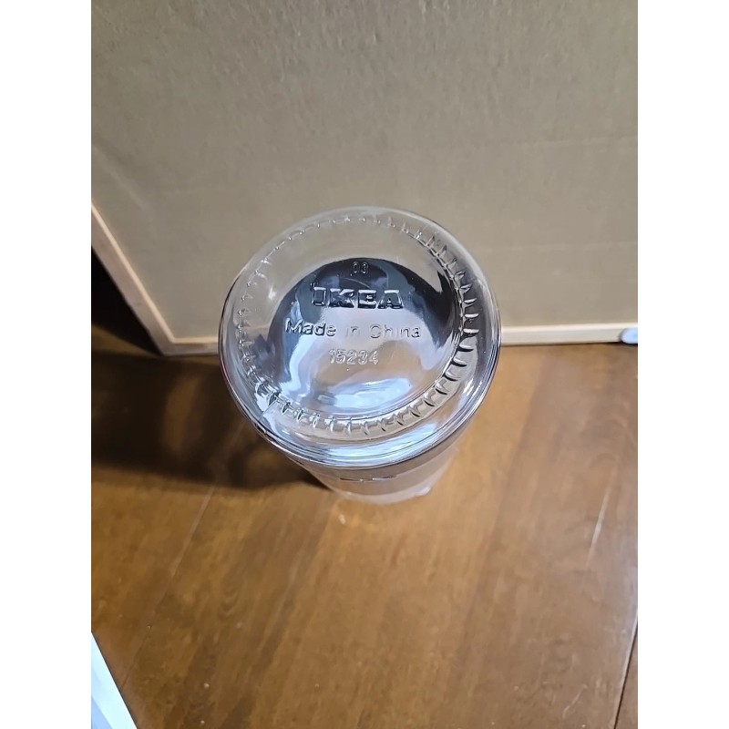 Ikea Korken, Jar With Lid, Clear Glass 2.1 qt