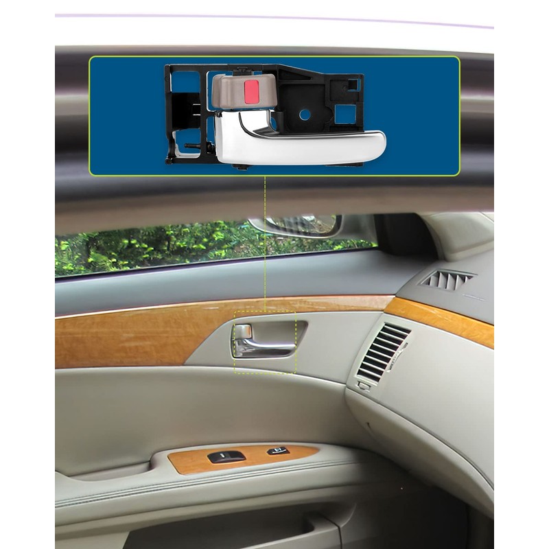 LUJUNTEC Interior Door Handles Driver Side Replacement for 2000-2004 for