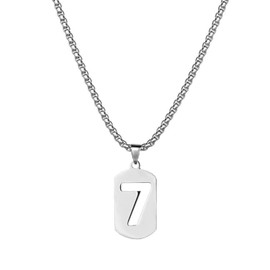 JYLTT Men's Necklace, Women's Necklace, Hip Hop Titanium Steel Necklace, 27.6 inches (70 cm) Pendant, Unisex, Stainless Steel, No Gemstone