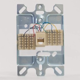 ICC Telephone Faceplate Stainless Steel in 6P6C