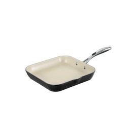 Tramontina Square Grill Pan Gourmet Ceramica Deluxe Aluminum 11-inch Metallic Black, 80110/023DS